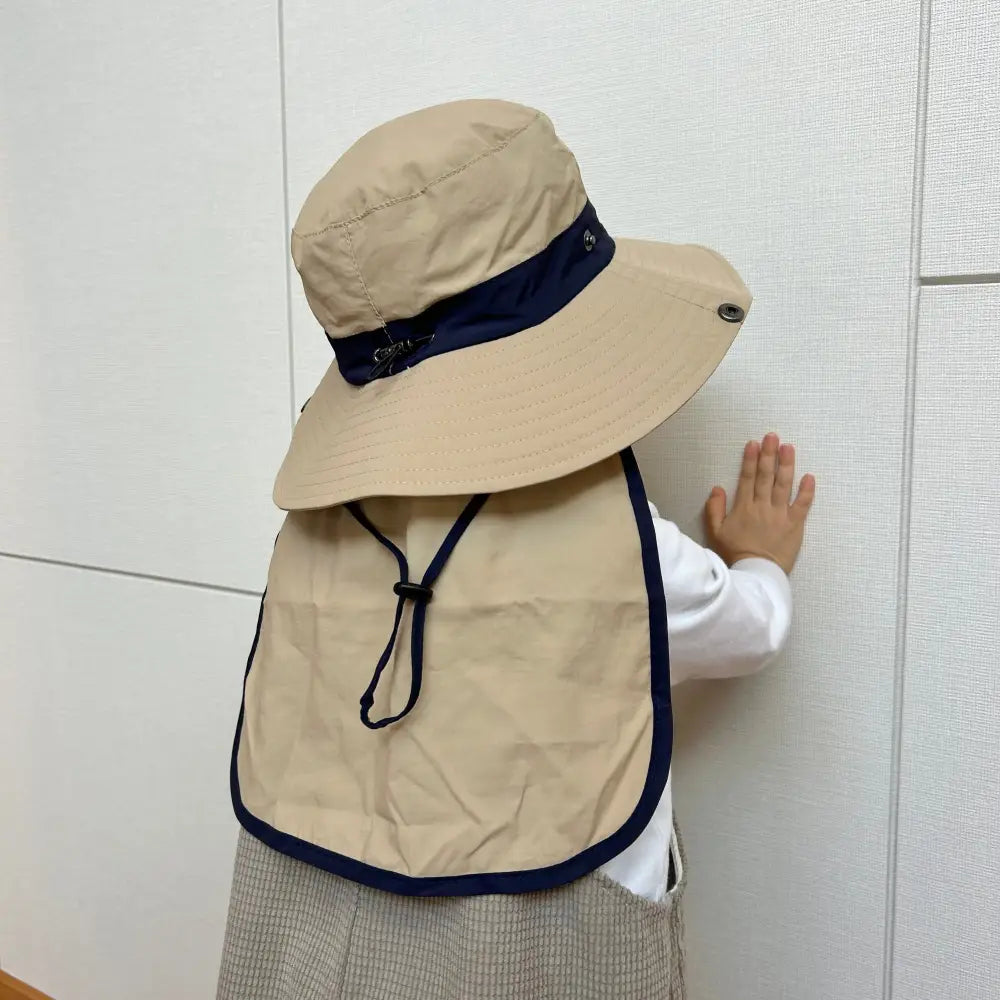 紫外線対策 UVカット99.9% UPF50+ 子供用帽子 広いつば 日よけフラップ 接触冷感 メッシュ通気 サイズ調整可能 あご紐付き 風対策 ノンホルマリン 安心素材 快適な被り心地