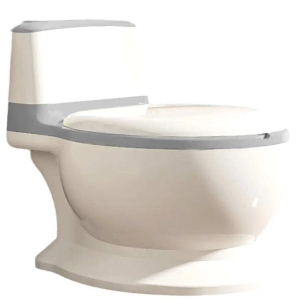 子ども用トイレ　トイレトレーニングおまる　リアルデザインおまる　トイレ練習玩具　こどもトイレしつけ　フタ付きおまる　流水音付きトイレおもちゃ　滑り止め付きベビートイレ　取り外し可能おまるポット　やわらか便座おまる