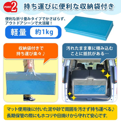 折りたたみクッションマット　プール底保護マット　アウトドアレジャーシート　撥水断熱クッションマット　軽量収納袋付きマット　滑り止め付きマット　キャンプ用クッションマット　XPE素材マット　厚手折りたたみマット　屋外屋内兼用マット
