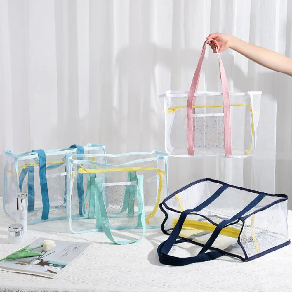 プールバッグ 女の子 キッズ A4対応 バッグ バック ビニールバッグ クリアバッグ スイムバッグ 水着用品 プール 海水浴 スイミング スクール レジャー 夏 水遊び ビニールバック スイムバック 可愛い  ジム 温泉　サウナ