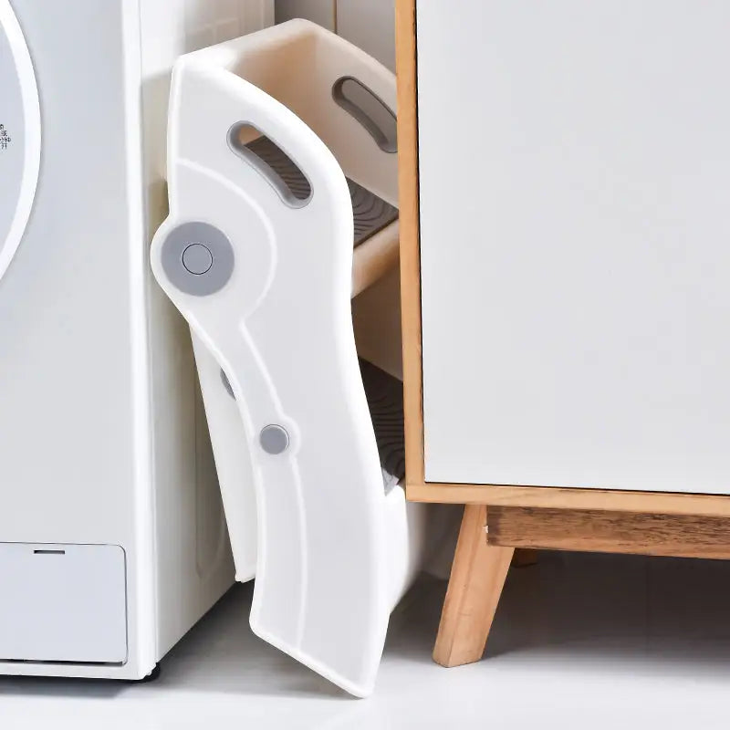 折りたたみステップ　子ども用踏み台　二段ステップ　スリム収納　滑り止め付き踏み台　折りたたみ式踏み台　軽量踏み台　耐荷重150kg　トイトレ用品　洗面台ステップ