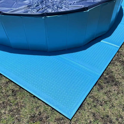 折りたたみクッションマット　プール底保護マット　アウトドアレジャーシート　撥水断熱クッションマット　軽量収納袋付きマット　滑り止め付きマット　キャンプ用クッションマット　XPE素材マット　厚手折りたたみマット　屋外屋内兼用マット