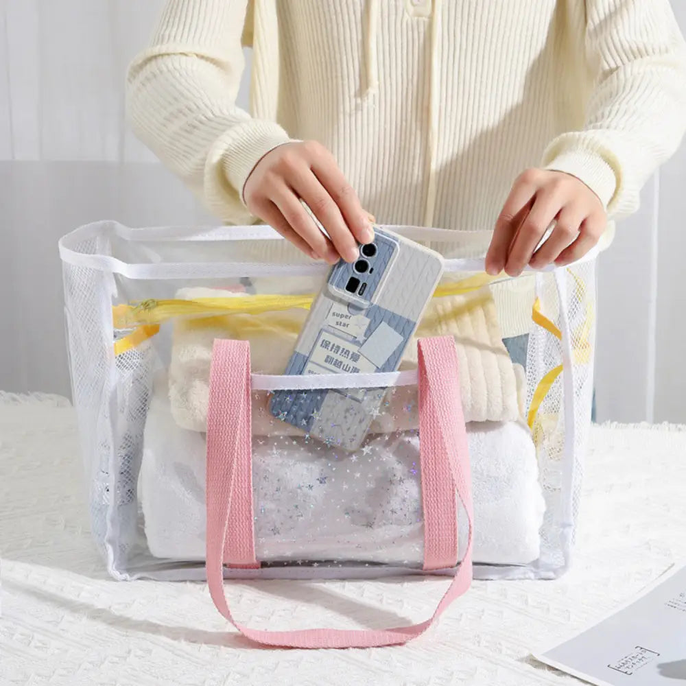 プールバッグ 女の子 キッズ A4対応 バッグ バック ビニールバッグ クリアバッグ スイムバッグ 水着用品 プール 海水浴 スイミング スクール レジャー 夏 水遊び ビニールバック スイムバック 可愛い  ジム 温泉　サウナ