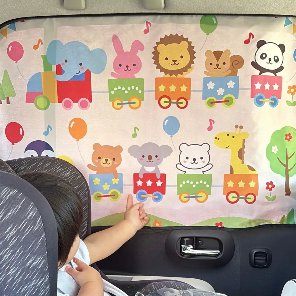 車用サンシェード 車 サンシェード 子供用 日よけ 窓 マグネット式 吸盤式 UV対策 遮光 後部座席 暑さ対策 車内温度対策 ドライブ キッズ 車用品