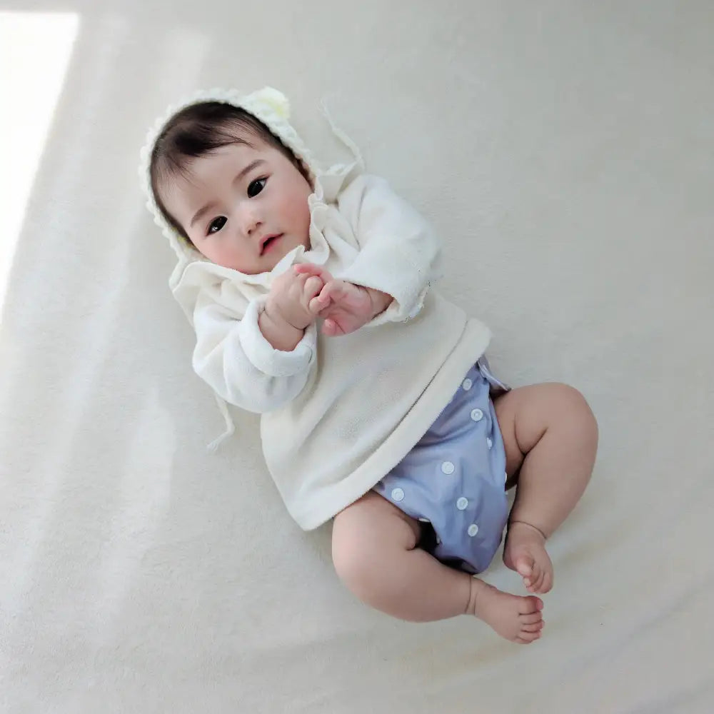 おむつカバー 新生児 ノンホルマリン サイズ調整 スナップボタン 漏れ防止 ギャザー 洗濯機対応 乾燥機OK 北欧デザイン 出産祝い