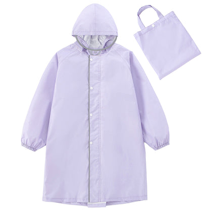 キッズ レインコート ランドセル対応 子供 レインウェア 雨具 防水 通園 通学 小学生 幼稚園 保育園 収納袋付き 反射材 フード付き 透明サンバイザー リュック対応 男の子 女の子 カッパ 撥水 雨の日 おしゃれ
