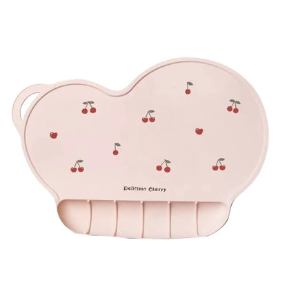 ベビーランチョンマット シリコン製 食べこぼし防止 撥水 滑り止め かわいいデザイン 洗いやすい 耐熱 衛生的 赤ちゃん食事グッズ