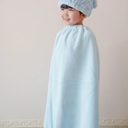 マイクロファイバー 吸水タオル キッズタオル 巻きタオル 速乾タオル プールタオル お風呂グッズ 子供用タオル サイズ調整ボタン ふわふわ素材 ノンホルマリン 安全素材 ネームタグ付き 着替え簡単 親子お揃い