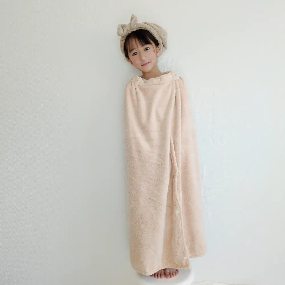 マイクロファイバー 吸水タオル キッズタオル 巻きタオル 速乾タオル プールタオル お風呂グッズ 子供用タオル サイズ調整ボタン ふわふわ素材 ノンホルマリン 安全素材 ネームタグ付き 着替え簡単 親子お揃い