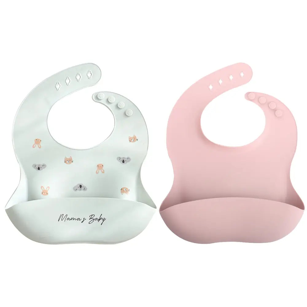 シリコンビブ お食事エプロン ベビー用 食べこぼし防止 立体ポケット付き 軽量 柔らか素材 丸めて収納 お手入れ簡単 防水 汚れにくい 持ち運び便利 離乳食グッズ 赤ちゃん用品