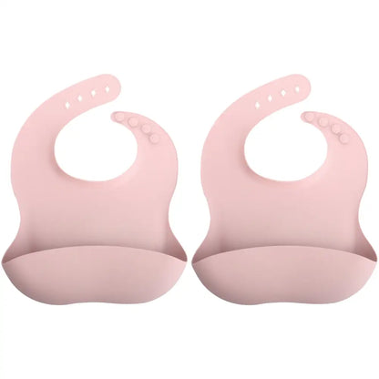 シリコンビブ お食事エプロン ベビー用 食べこぼし防止 立体ポケット付き 軽量 柔らか素材 丸めて収納 お手入れ簡単 防水 汚れにくい 持ち運び便利 離乳食グッズ 赤ちゃん用品