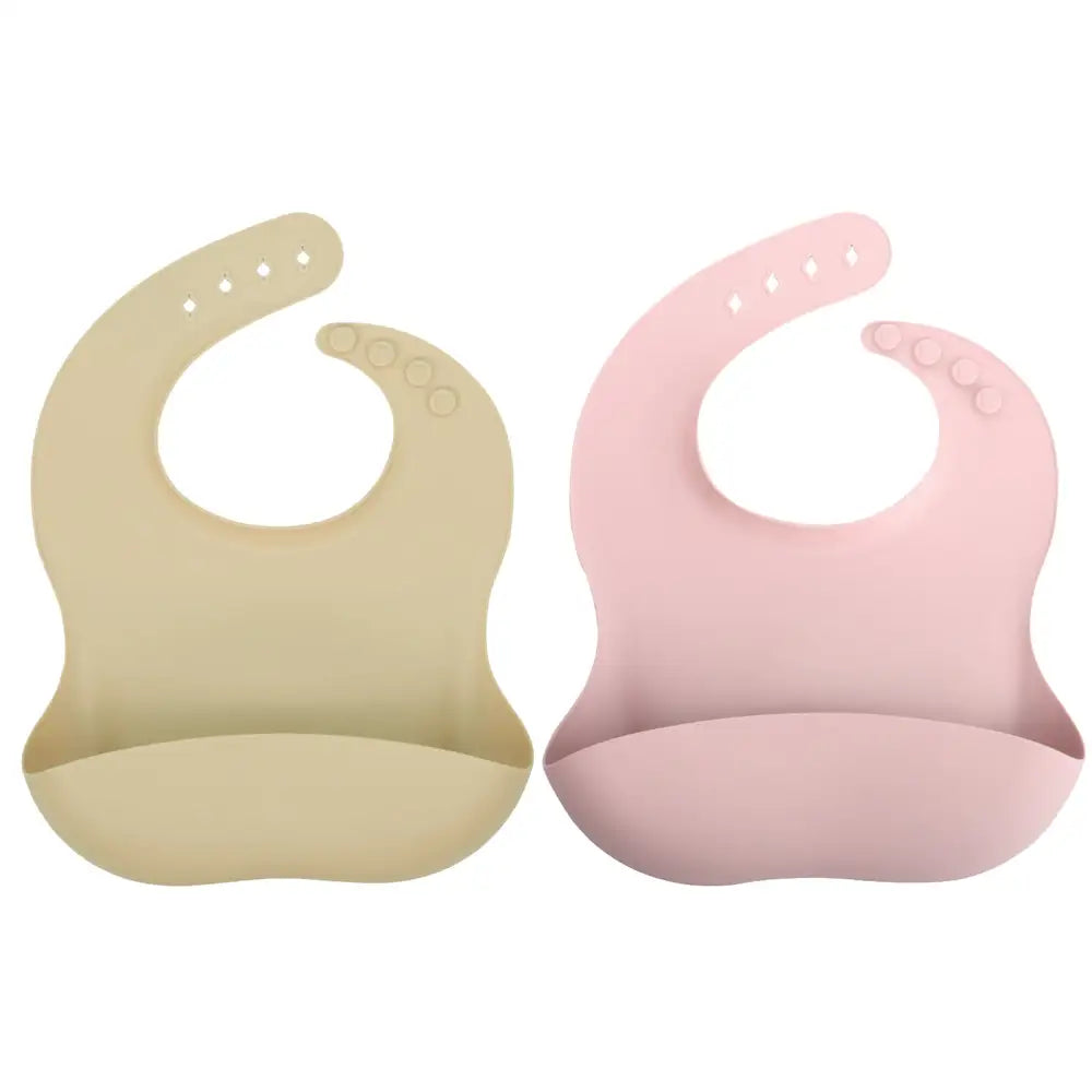 シリコンビブ お食事エプロン ベビー用 食べこぼし防止 立体ポケット付き 軽量 柔らか素材 丸めて収納 お手入れ簡単 防水 汚れにくい 持ち運び便利 離乳食グッズ 赤ちゃん用品
