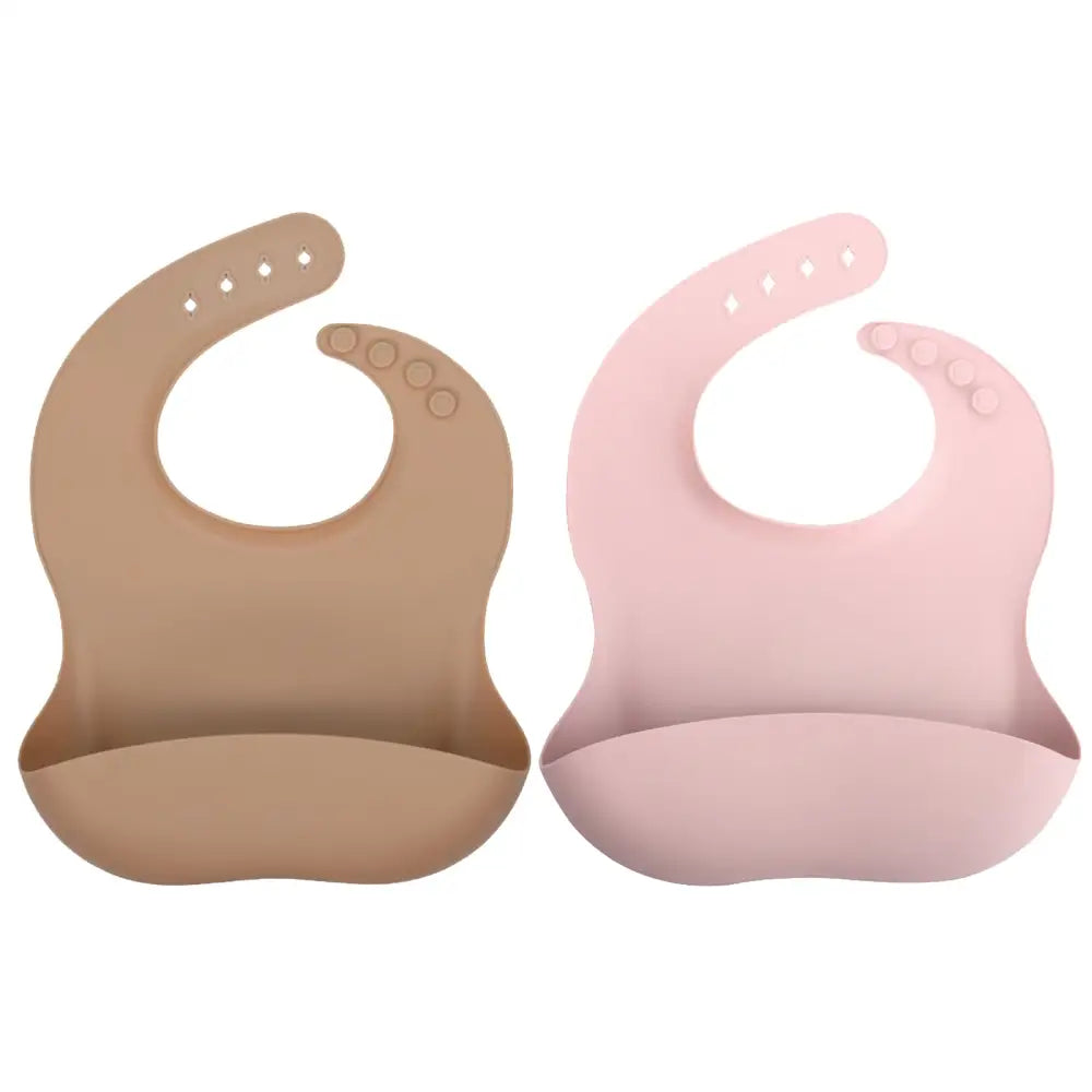 シリコンビブ お食事エプロン ベビー用 食べこぼし防止 立体ポケット付き 軽量 柔らか素材 丸めて収納 お手入れ簡単 防水 汚れにくい 持ち運び便利 離乳食グッズ 赤ちゃん用品