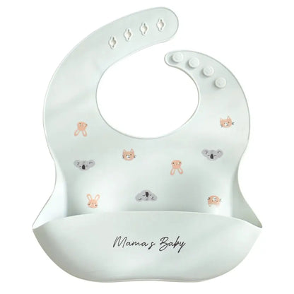 シリコンビブ お食事エプロン ベビー用 食べこぼし防止 立体ポケット付き 軽量 柔らか素材 丸めて収納 お手入れ簡単 防水 汚れにくい 持ち運び便利 離乳食グッズ 赤ちゃん用品