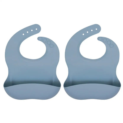 シリコンビブ お食事エプロン ベビー用 食べこぼし防止 立体ポケット付き 軽量 柔らか素材 丸めて収納 お手入れ簡単 防水 汚れにくい 持ち運び便利 離乳食グッズ 赤ちゃん用品