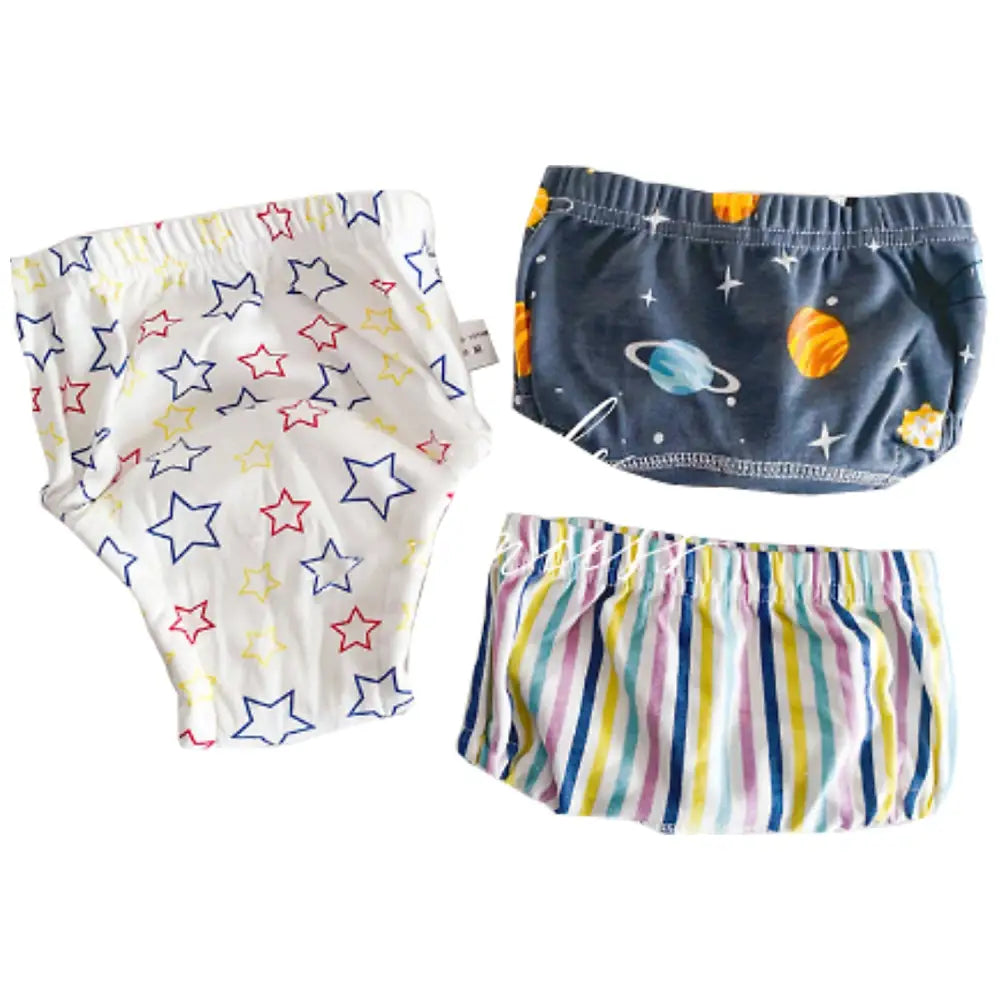 トレーニングパンツ 3枚セット 6層ガーゼ 男の子 女の子 90 100 2サイズ おねしょパンツ 防水層  トレパン トイレトレーニング パンツ トイトレパンツ  保育園 通気性 可愛い おしゃれ 赤ちゃん ベビー　コットン　綿100％