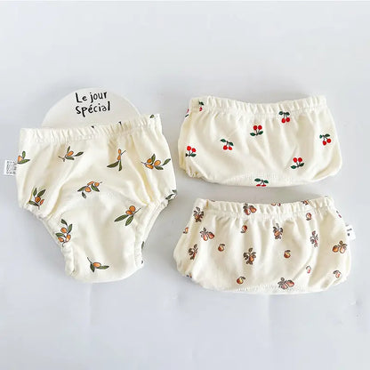 トレーニングパンツ 3枚セット 6層ガーゼ 男の子 女の子 90 100 2サイズ おねしょパンツ 防水層  トレパン トイレトレーニング パンツ トイトレパンツ  保育園 通気性 可愛い おしゃれ 赤ちゃん ベビー　コットン　綿100％