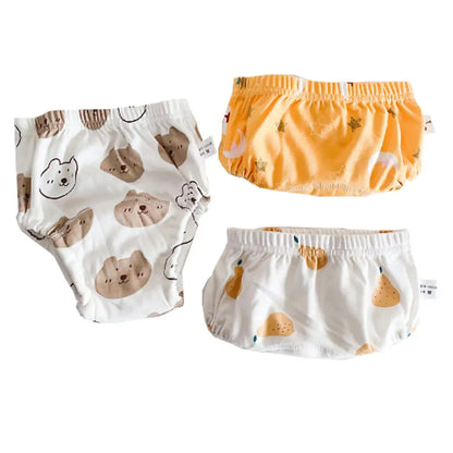 トレーニングパンツ 3枚セット 6層ガーゼ 男の子 女の子 90 100 2サイズ おねしょパンツ 防水層  トレパン トイレトレーニング パンツ トイトレパンツ  保育園 通気性 可愛い おしゃれ 赤ちゃん ベビー　コットン　綿100％