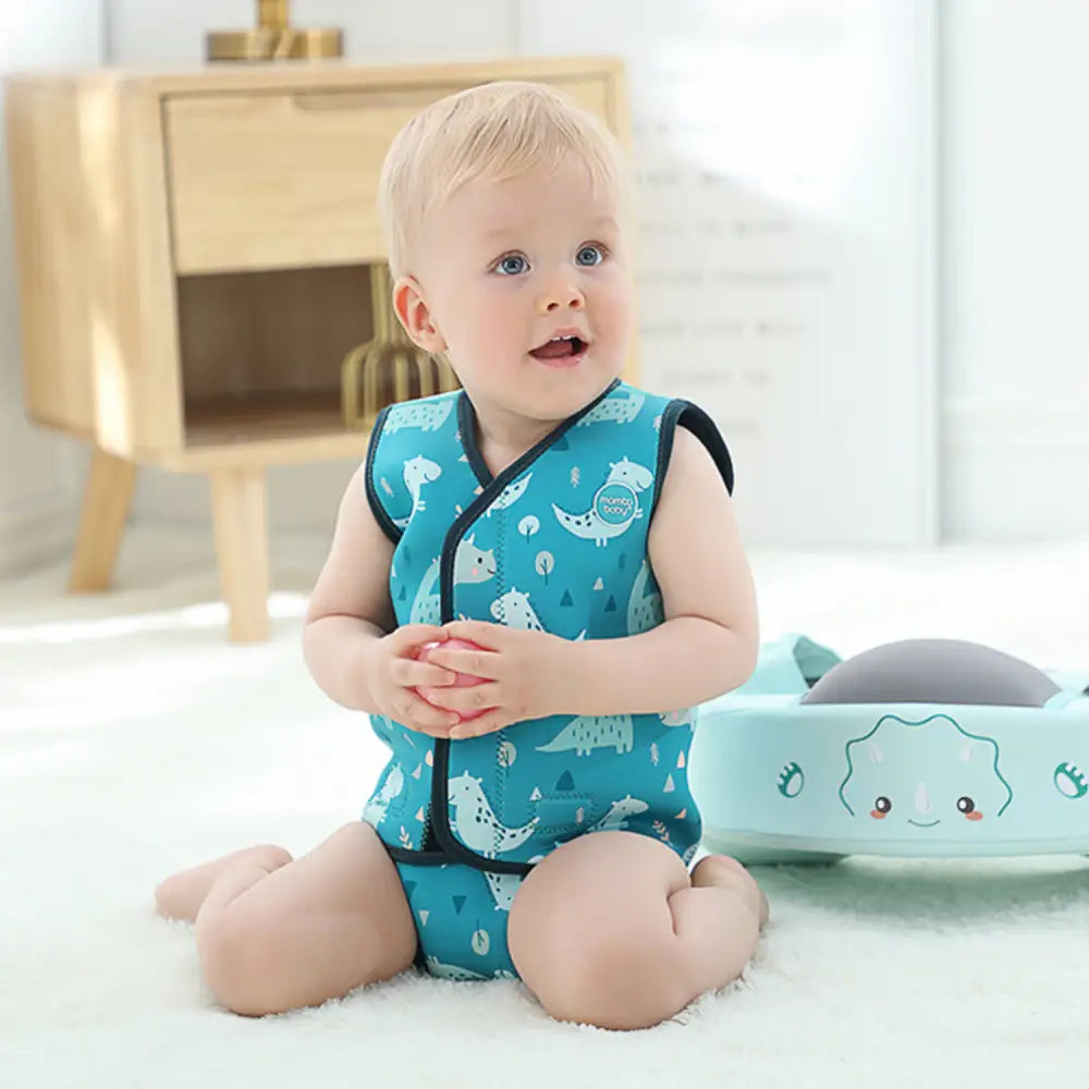 ベビー　水着　赤ちゃん　男の子　女の子　スイミング　保温　ロンパース　ウェットスーツ　スイムウェア　ラッシュガード　スイミングスクール　水遊び　ロンパース　防寒　セーフティ　ギフト　出産祝い　プール　送料無料