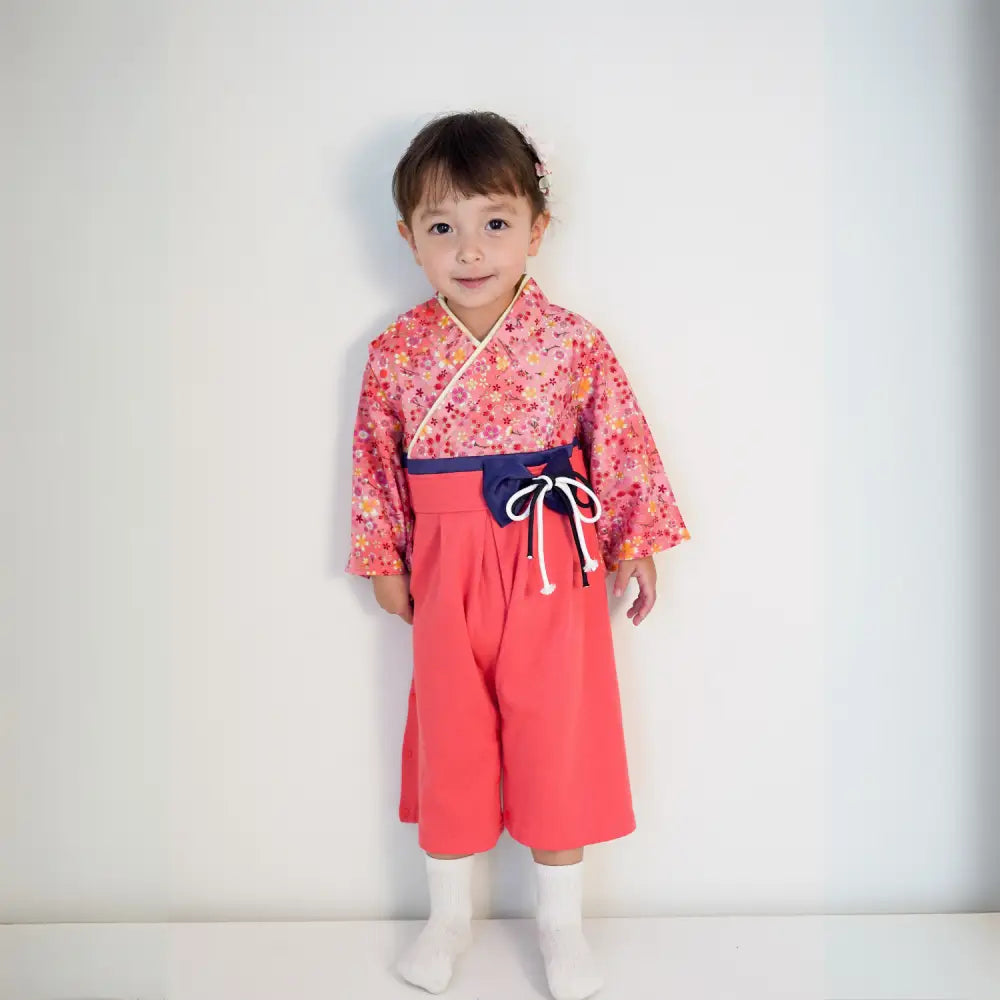 袴 ロンパース  100日祝い 赤ちゃん ベビー 袴ロンパース  お宮参り ひな祭り 桃の節句 バースデー 七五三 結婚式 出産祝い  お食い初め 初節句 
