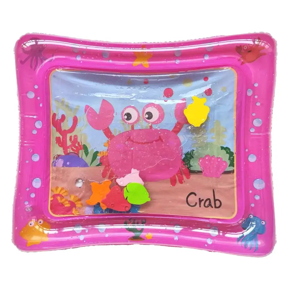 ベビーウォータープレイマット 水遊びマット 感覚遊び 赤ちゃん発達支援 空気入れ式 知育おもちゃ 室内外兼用 海モチーフ デザイン選択可能 コンパクト収納 五感刺激